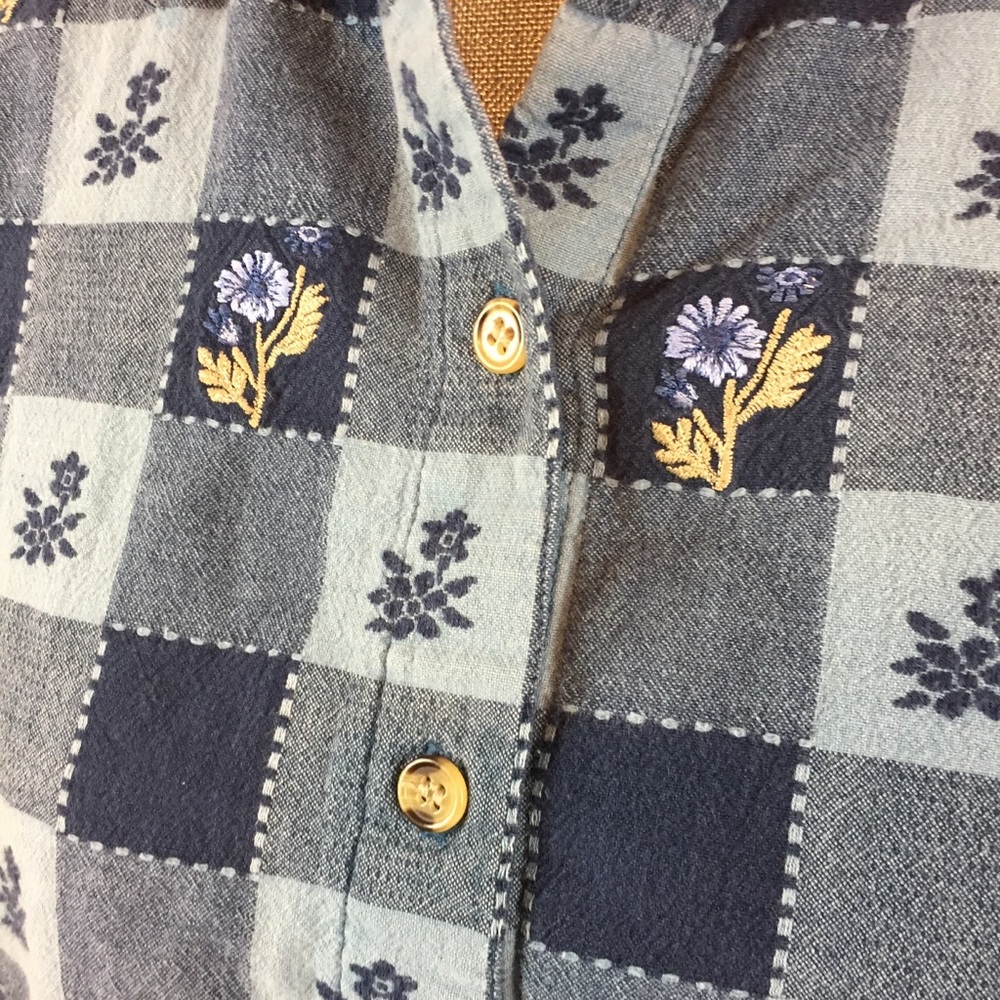 ❌SOLD❌ Vintage 90s Victoria Jones Size 2X Cottagecore Top - Picture 4 of 10